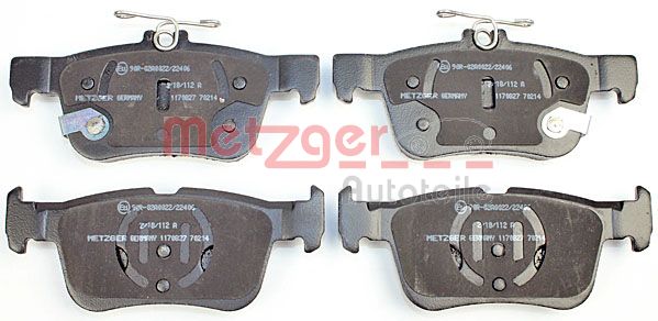 METZGER 1170827 GREENPARTS Bremsbelagsatz, Scheibenbremse